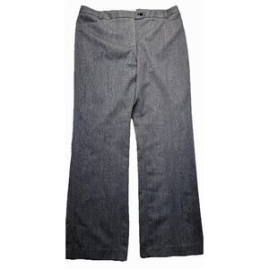 Calvin Klein Women's Modern Fit Dress Pant Trouser Size 14 Black Herringbone New